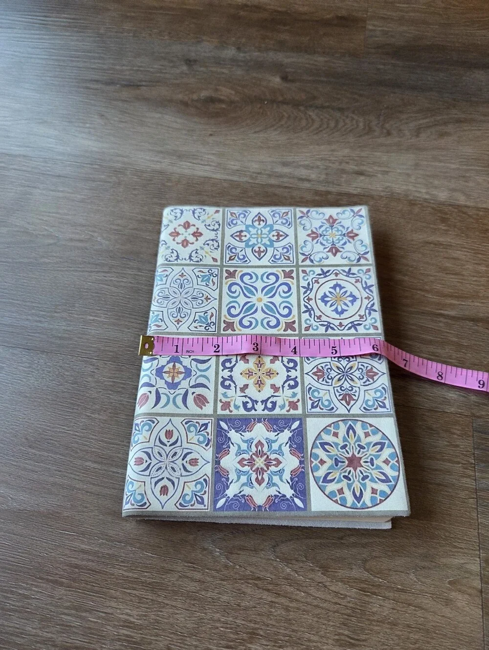 Made in Italy Decorative Tile Art Print Suede Cover Notebook Journal